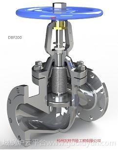 瓦特蒸汽專用波紋管密封截止閥DBF200